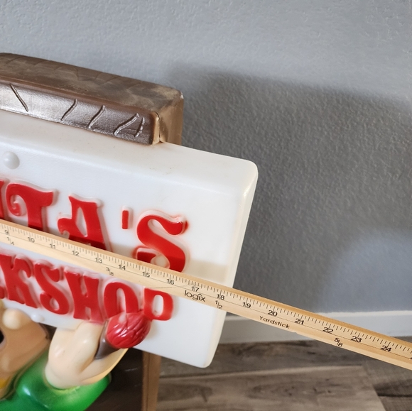 Santa's Workshop Holiday Vintage Elf Blowmold - Picture 2 of 9